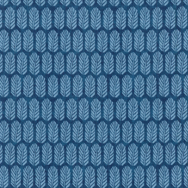 Quill Indigo 406733 by PKL Studio Fabric - 100% COTTON USA 51000 Horizontal: 3.3 and Vertical: 6.3 54 - Fabric Carolina -