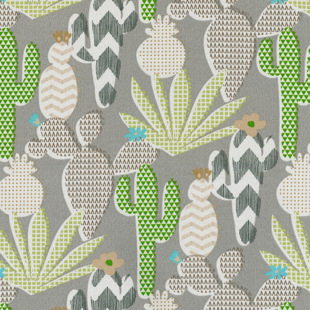 CUTE CACTUS Agave 406771 by PKL Studio Outdoor Fabric - Base:75% Polyester 25% Rayon Back:100% Acrylic USA 51000 Horizontal: 6.75 and Vertical: 13.5 54 - Fabric Carolina -