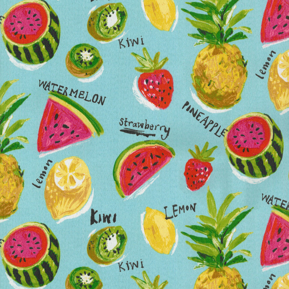 Od Fresh Sliced Calypso 406790 by PKL Studio Fabric PKL Studio 100%Polyester U.S.A. Abrasion Standard: General Use Horizontal: 13.5 and Vertical: 13.5 54" - Fabric Carolina -