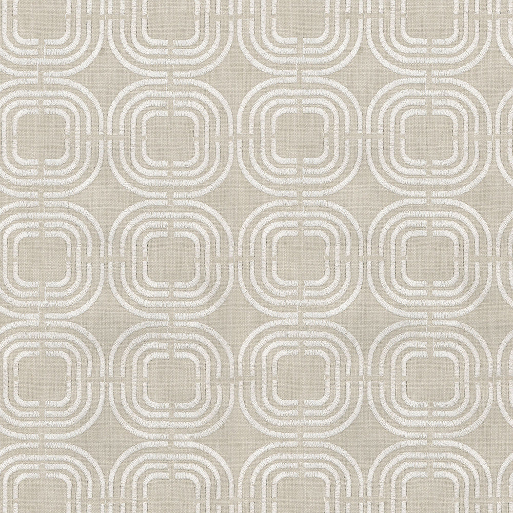 Chain Reaction Emb Linen 406954 by PKL Studio Fabric - 55% Linen 45% Cotton INDIA 51000 Horizontal: 3.25 and Vertical: 3 55" Base 52"Embroidery - Fabric Carolina -
