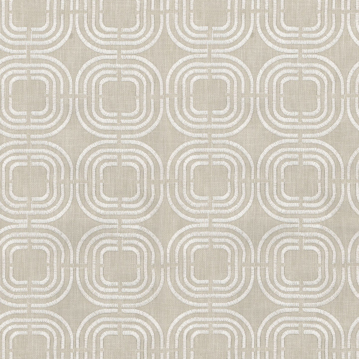 Chain Reaction Emb Linen 406954 by PKL Studio Fabric - 55% Linen 45% Cotton INDIA 51000 Horizontal: 3.25 and Vertical: 3 55" Base 52"Embroidery - Fabric Carolina -