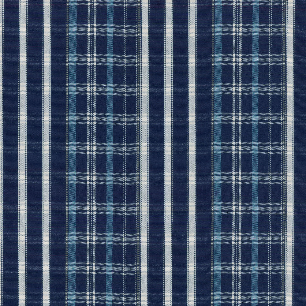 Raja Plaid Baltic 406960 by PKL Studio Fabric PKL STUDIO APRIL'18 100% Cotton INDIA Wyzenbeek 15,000 Horizontal: 6.25" and Vertical: 1.50" 55" - Fabric Carolina -