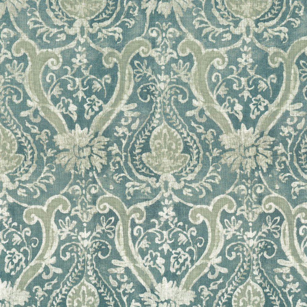 Sarasa Lagoon 407073 by PKL Studio Fabric - 55%Linen 45%Rayon China 24000 Horizontal: 25.25 and Vertical: 13.5 54 - Fabric Carolina -