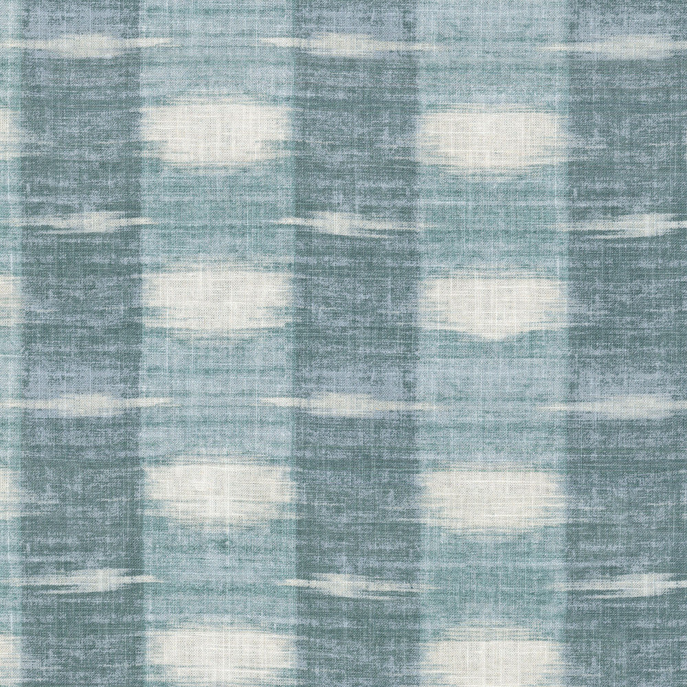 Sashika Plaid Lagoon 407083 by PKL Studio Fabric - 55% Linen 45% Rayon CHINA 24000 Horizontal: 27 and Vertical: 9 54 - Fabric Carolina -