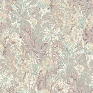 Kelp Garden Mauve Tropical Reef Wallpaper by Chesapeake