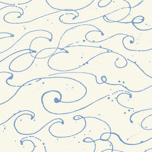 Kuroshio Light Blue Ocean Wave Wallpaper by Chesapeake