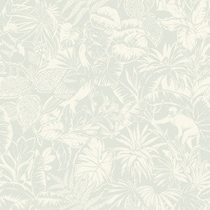 Corcovado Aqua Jungle Jamboree Wallpaper by Chesapeake