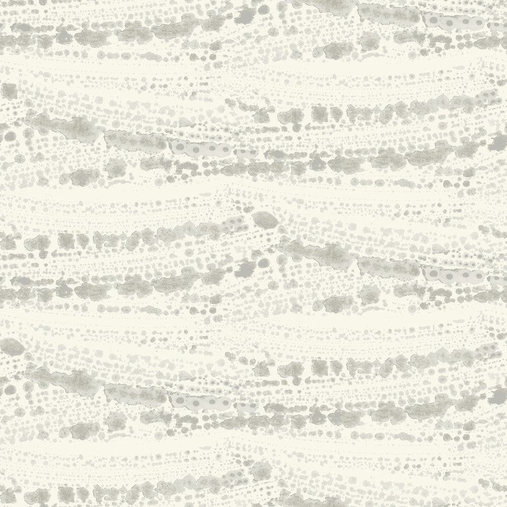 Rannell Grey Abstract Scallop Wallpaper by Chesapeake Blue Heron Covers about 56.4 square feet 20.5-in by 33-ft long roll Prepasted 20.5 - Fabric Carolina -