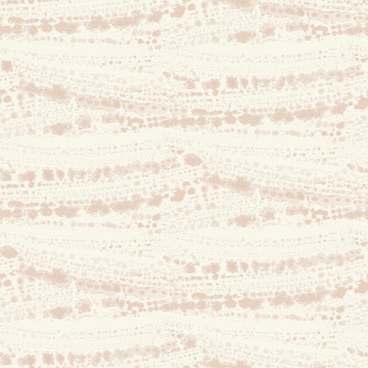 Rannell Peach Abstract Scallop Wallpaper by Chesapeake Blue Heron Covers about 56.4 square feet 20.5-in by 33-ft long roll Prepasted 20.5 - Fabric Carolina -