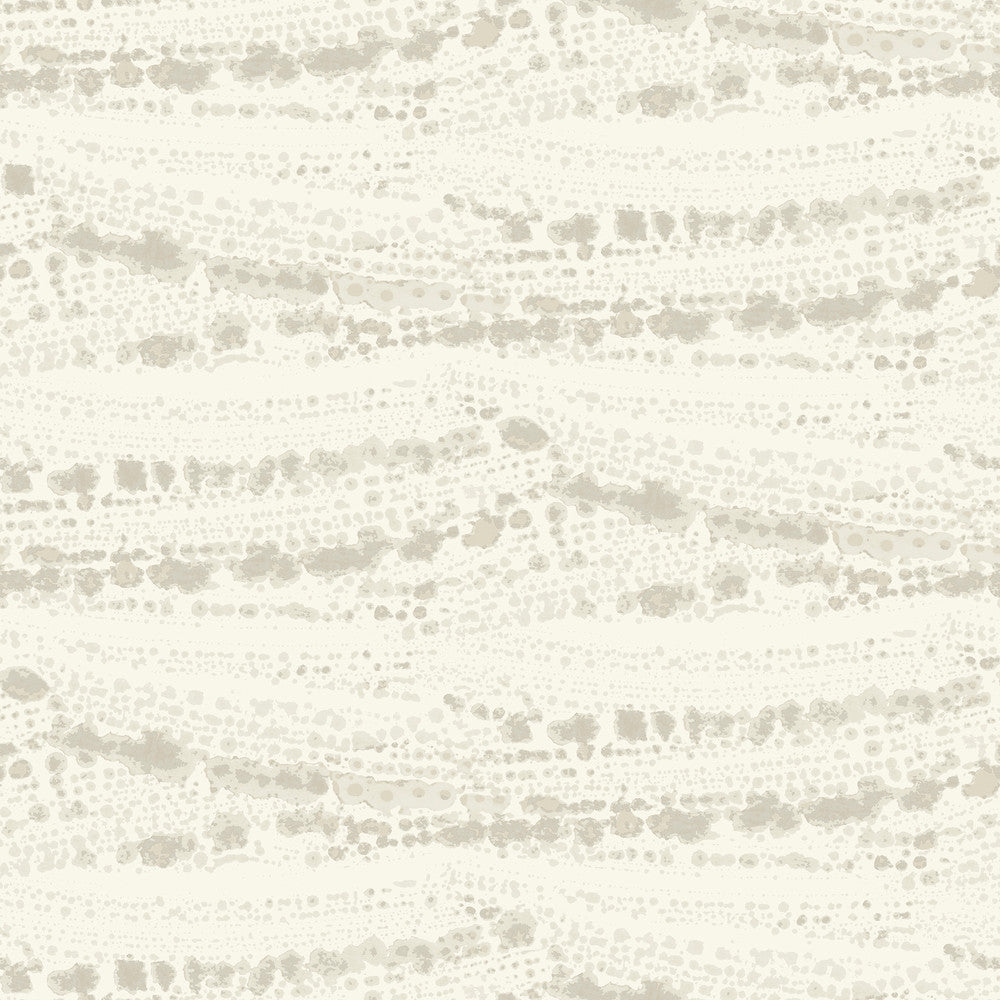 Rannell Beige Abstract Scallop Wallpaper by Chesapeake Blue Heron Covers about 56.4 square feet 20.5-in by 33-ft long roll Prepasted 20.5 - Fabric Carolina -