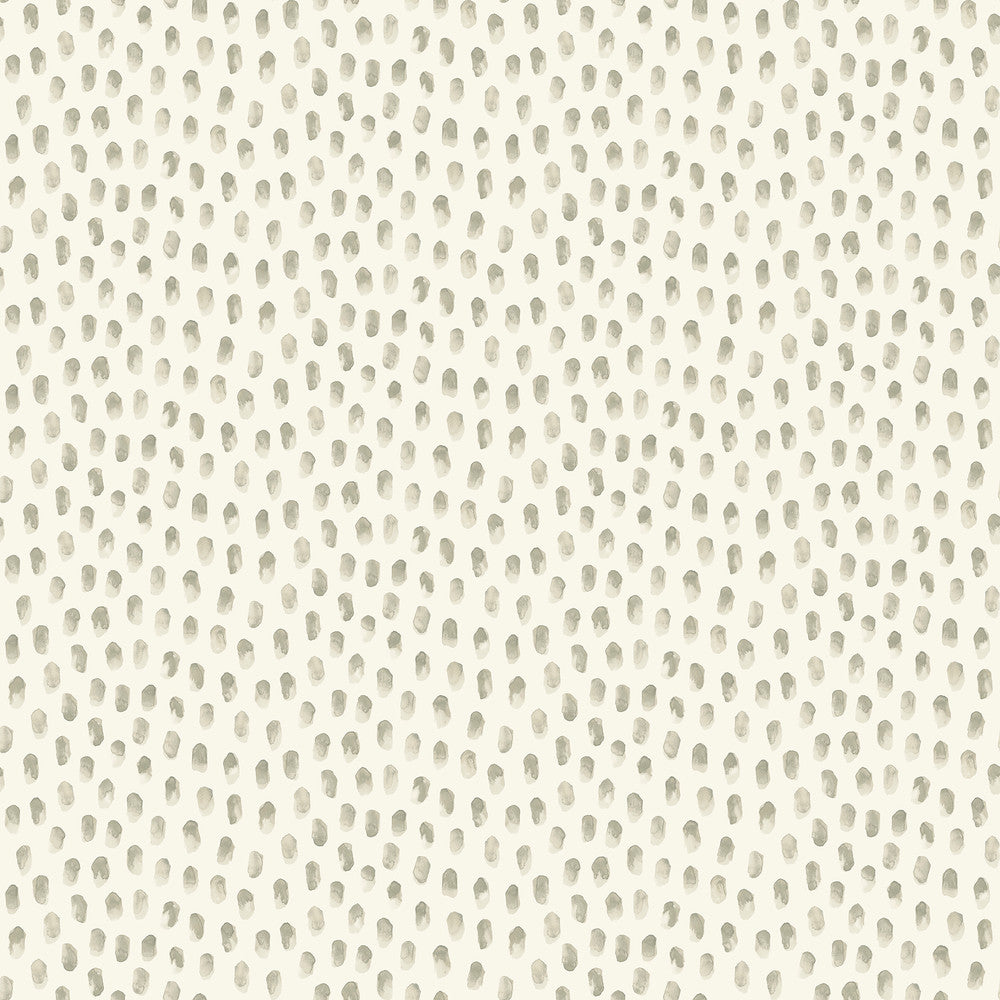 Sand Drips Grey Painted Dots Wallpaper by Chesapeake Blue Heron Covers about 56.4 square feet 20.5-in by 33-ft long roll Prepasted 5.13 - Fabric Carolina -