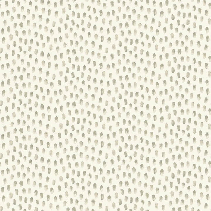 Sand Drips Grey Painted Dots Wallpaper by Chesapeake Blue Heron Covers about 56.4 square feet 20.5-in by 33-ft long roll Prepasted 5.13 - Fabric Carolina -