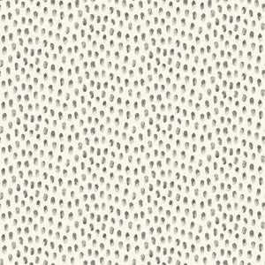 Sand Drips Dark Grey Painted Dots Wallpaper by Chesapeake