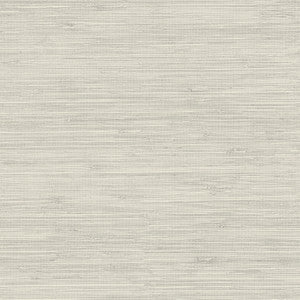 Grassweave Light Grey Imitation Grasscloth Wallpaper by Chesapeake