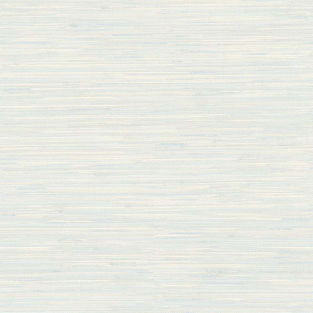 Grassweave Light Blue Imitation Grasscloth Wallpaper by Chesapeake Blue Heron Covers about 56.4 square feet 20.5-in by 33-ft long roll Prepasted 0 - Fabric Carolina -