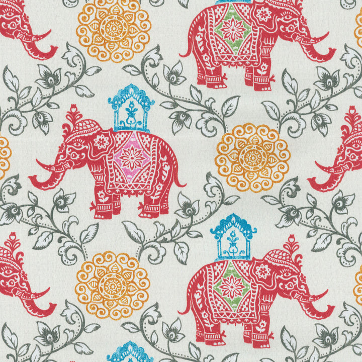 Circus Medallion Fruit Punch 407151 by PKL Studio Outdoor Fabric - 100% Spun Polyester Pakistan 51000 Horizontal: 13.5 and Vertical: 13.5 54 - Fabric Carolina -