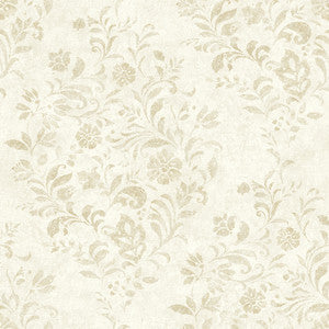 Isidore Wheat Scroll Wallpaper by Chesapeake