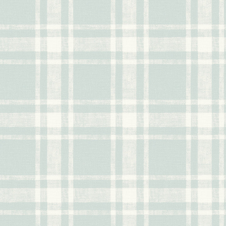 Antoine Light Blue Flannel Wallpaper by Chesapeake Delphine Covers about 56.4 square feet 20.5-in by 33-ft long roll Prepasted 20.5 - Fabric Carolina -