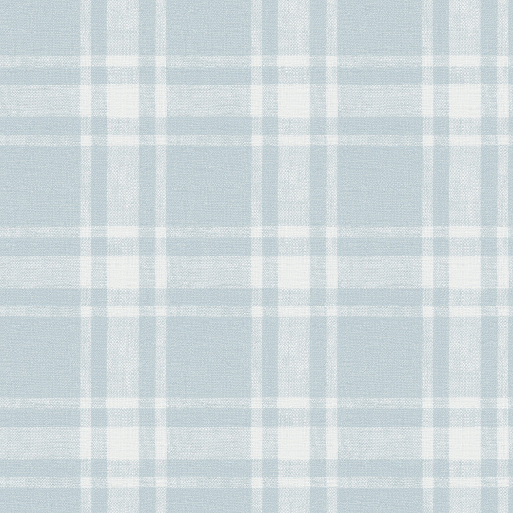 Antoine Sky Blue Flannel Wallpaper by Chesapeake Delphine Covers about 56.4 square feet 20.5-in by 33-ft long roll Prepasted 20.5 - Fabric Carolina -