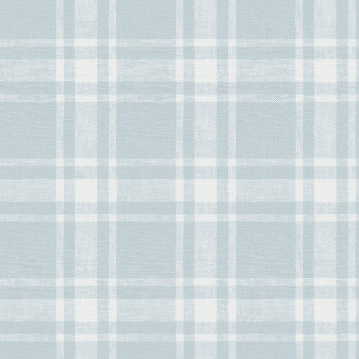 Antoine Sky Blue Flannel Wallpaper by Chesapeake Delphine Covers about 56.4 square feet 20.5-in by 33-ft long roll Prepasted 20.5 - Fabric Carolina -