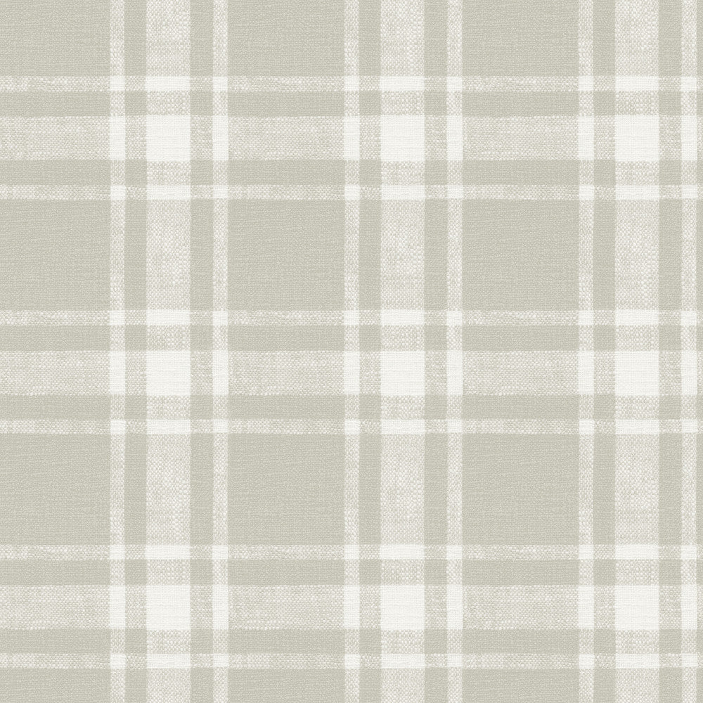 Antoine Taupe Flannel Wallpaper by Chesapeake Delphine Covers about 56.4 square feet 20.5-in by 33-ft long roll Prepasted 20.5 - Fabric Carolina -