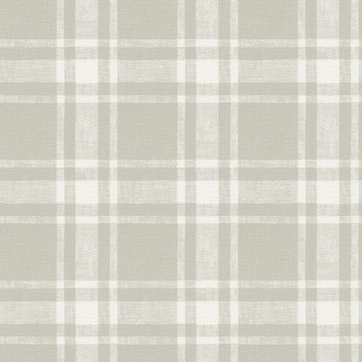 Antoine Taupe Flannel Wallpaper by Chesapeake Delphine Covers about 56.4 square feet 20.5-in by 33-ft long roll Prepasted 20.5 - Fabric Carolina -