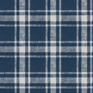 Antoine Dark Blue Flannel Wallpaper by Chesapeake