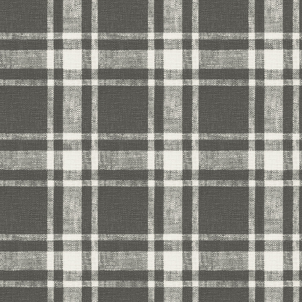 Antoine Charcoal Flannel Wallpaper by Chesapeake Delphine Covers about 56.4 square feet 20.5-in by 33-ft long roll Prepasted 20.5 - Fabric Carolina -
