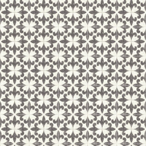 Remy Black Fleur Tile Wallpaper by Chesapeake