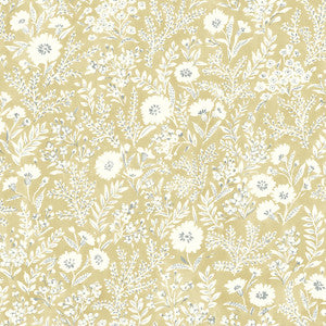 Agathon Wheat Floral Wallpaper by Chesapeake