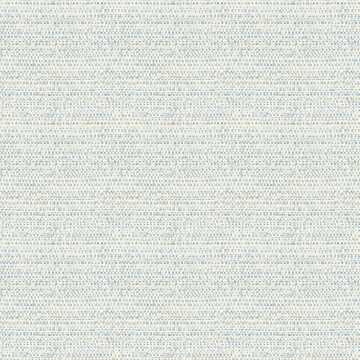 Balantine Light Blue Weave Wallpaper by Chesapeake Delphine Covers about 56.4 square feet 20.5-in by 33-ft long roll Prepasted 20.5 - Fabric Carolina -