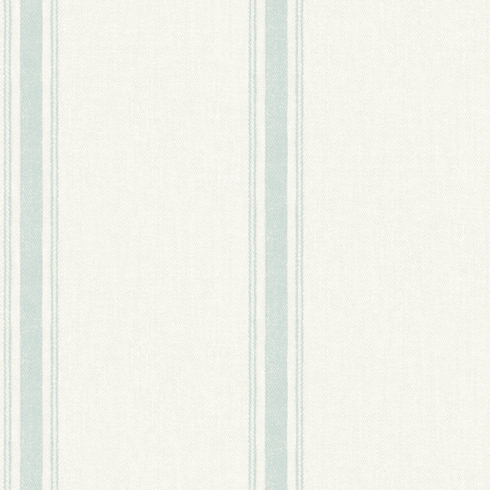 Linette Seafoam Fabric Stripe Wallpaper by Chesapeake Delphine Covers about 56.4 square feet 20.5-in by 33-ft long roll Prepasted 20.5 - Fabric Carolina -