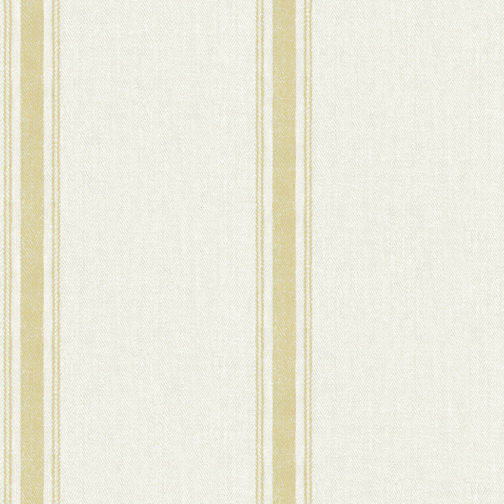 Linette Wheat Fabric Stripe Wallpaper by Chesapeake Delphine Covers about 56.4 square feet 20.5-in by 33-ft long roll Prepasted 20.5 - Fabric Carolina -
