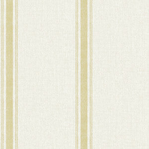 Linette Wheat Fabric Stripe Wallpaper by Chesapeake