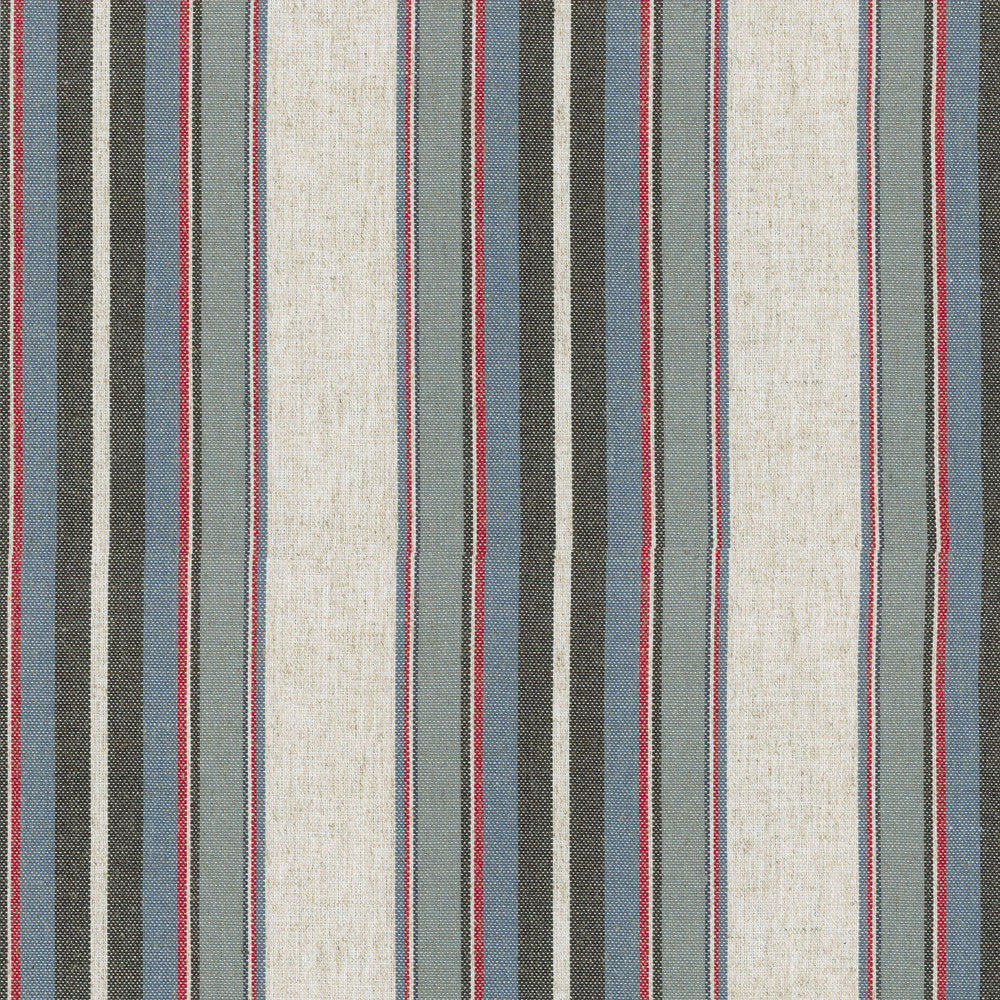 Yucatan Stripe Marina 407330 by PKL Studio Fabric - 80%Polyester 20%Linen China 51000 Horizontal: 0 and Vertical: 6.75 54 - Fabric Carolina -