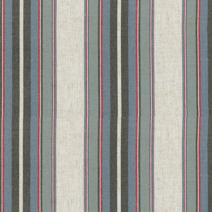 Yucatan Stripe Marina 407330 by PKL Studio Fabric - 80%Polyester 20%Linen China 51000 Horizontal: 0 and Vertical: 6.75 54 - Fabric Carolina -