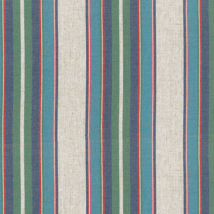 Yucatan Stripe Cancun 407332 by PKL Studio Fabric - 80%Polyester 20%Linen China 51000 Horizontal: 0 and Vertical: 6.75 54 - Fabric Carolina -