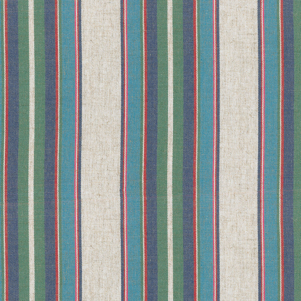 Yucatan Stripe Cancun 407332 by PKL Studio Fabric - 80%Polyester 20%Linen China 51000 Horizontal: 0 and Vertical: 6.75 54 - Fabric Carolina -