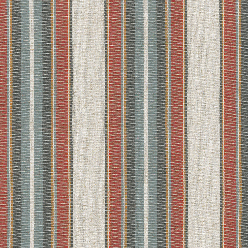 Yucatan Stripe Adobe 407334 by PKL Studio Fabric - 80%Polyester 20%Linen China 51000 Horizontal: 0 and Vertical: 6.75 54 - Fabric Carolina -
