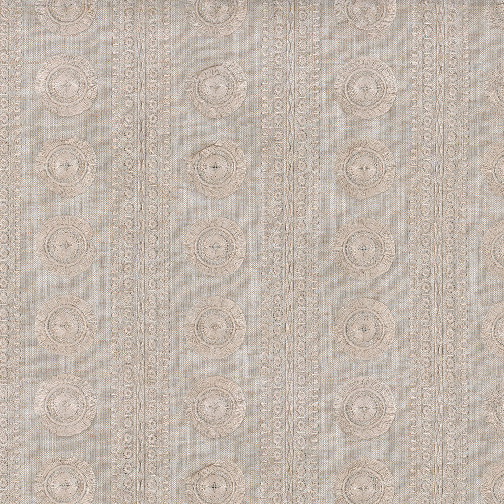 ADORNMENT EMBROIDERY SANDRIFT 407370 by PKL Studio Fabric - 100% Polyester India 9000 Horizontal: 3 and Vertical: 3.8 55 - Fabric Carolina -