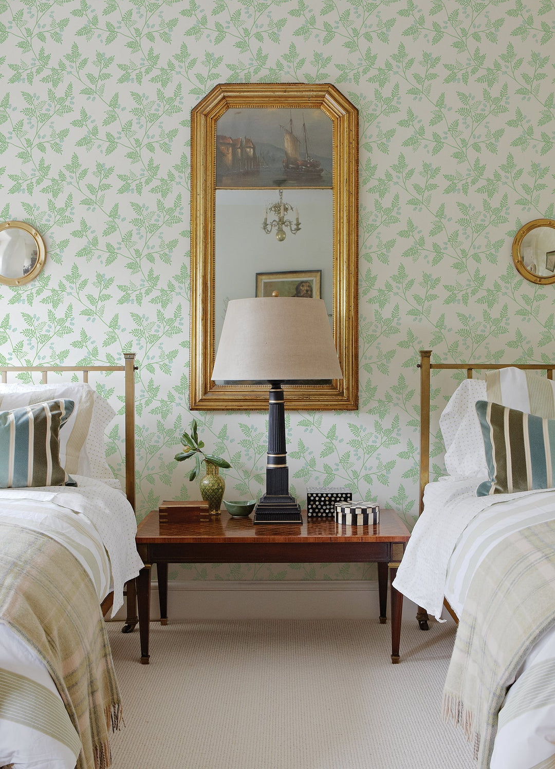 Ardell Light Green Botanical Wallpaper by A-Street Prints Designer