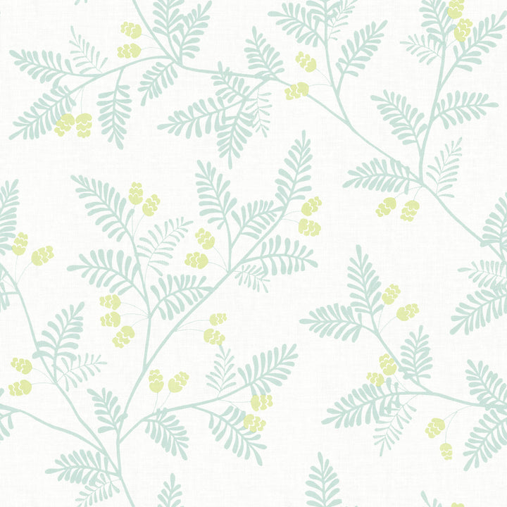 Ardell Seafoam Botanical Wallpaper by A-Street Prints Georgia Covers about 56.4 square feet 20.5-in by 33-ft long roll Unpasted 20.9 - Fabric Carolina -