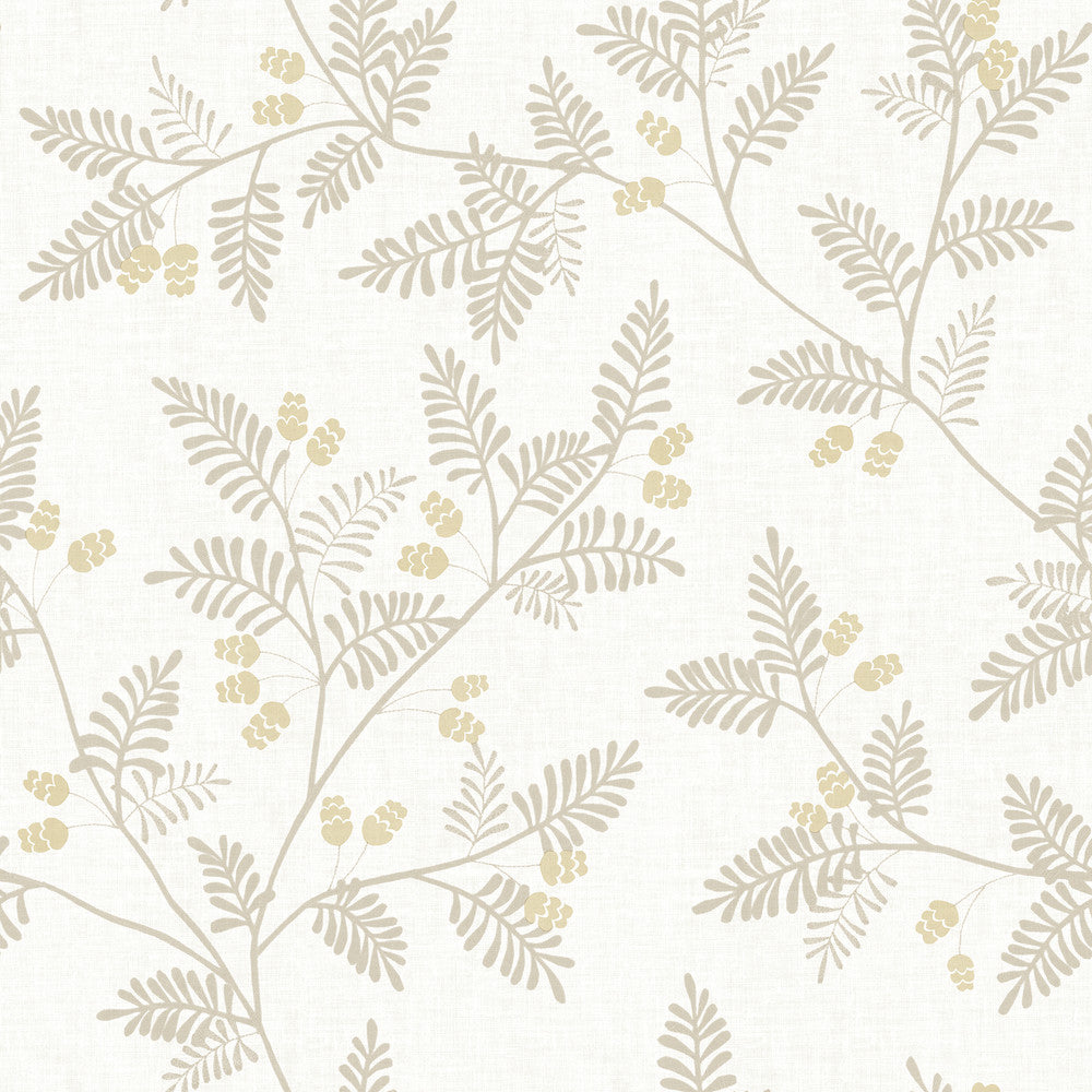 Ardell Wheat Botanical Wallpaper by A-Street Prints Georgia Covers about 56.4 square feet 20.5-in by 33-ft long roll Unpasted 20.9 - Fabric Carolina -