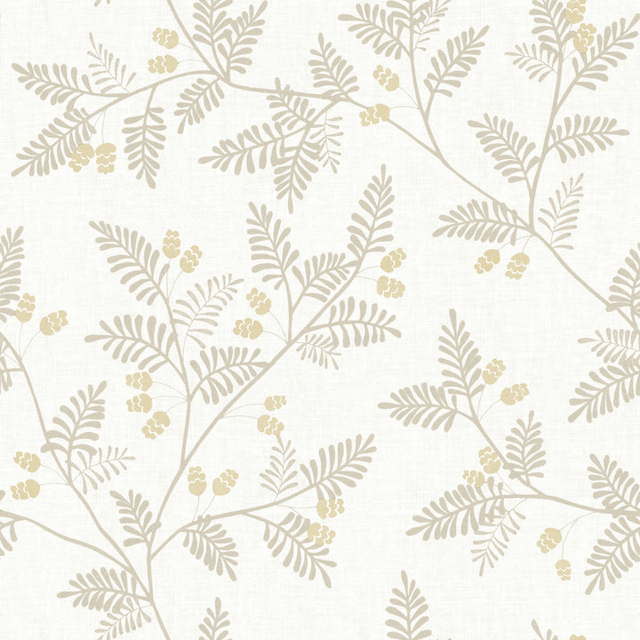 Ardell Wheat Botanical Wallpaper by A-Street Prints Georgia Covers about 56.4 square feet 20.5-in by 33-ft long roll Unpasted 20.9 - Fabric Carolina -