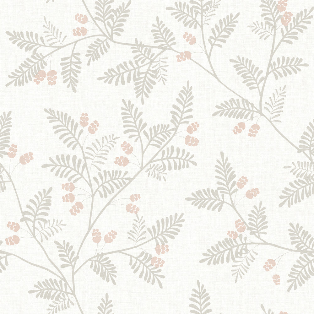 Ardell Taupe Botanical Wallpaper by A-Street Prints Georgia Covers about 56.4 square feet 20.5-in by 33-ft long roll Unpasted 20.9 - Fabric Carolina -