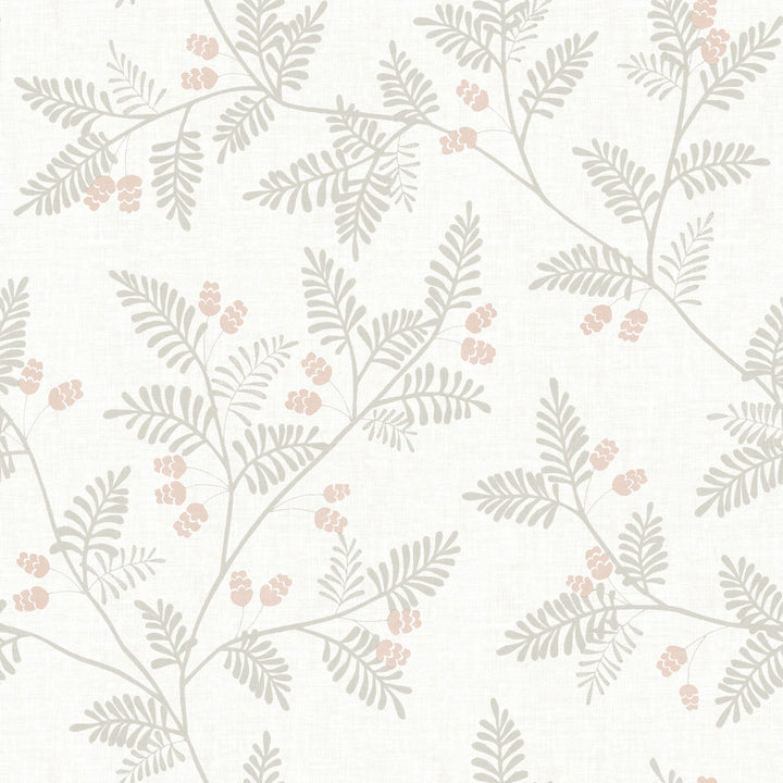 Ardell Taupe Botanical Wallpaper by A-Street Prints Georgia Covers about 56.4 square feet 20.5-in by 33-ft long roll Unpasted 20.9 - Fabric Carolina -