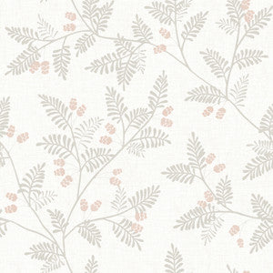 Ardell Taupe Botanical Wallpaper by A-Street Prints