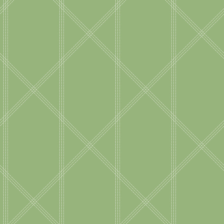 Walcott Light Green Stitched Trellis Wallpaper by A-Street Prints Georgia Covers about 56.4 square feet 20.5-in by 33-ft long roll Unpasted 20.9 - Fabric Carolina -