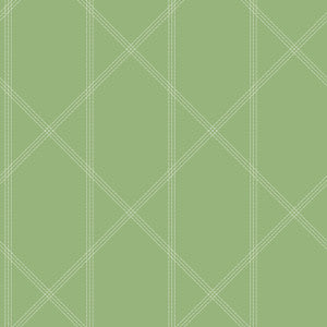 Walcott Light Green Stitched Trellis Wallpaper by A-Street Prints