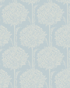 Zaria Light Blue Topiary Wallpaper by A-Street Prints